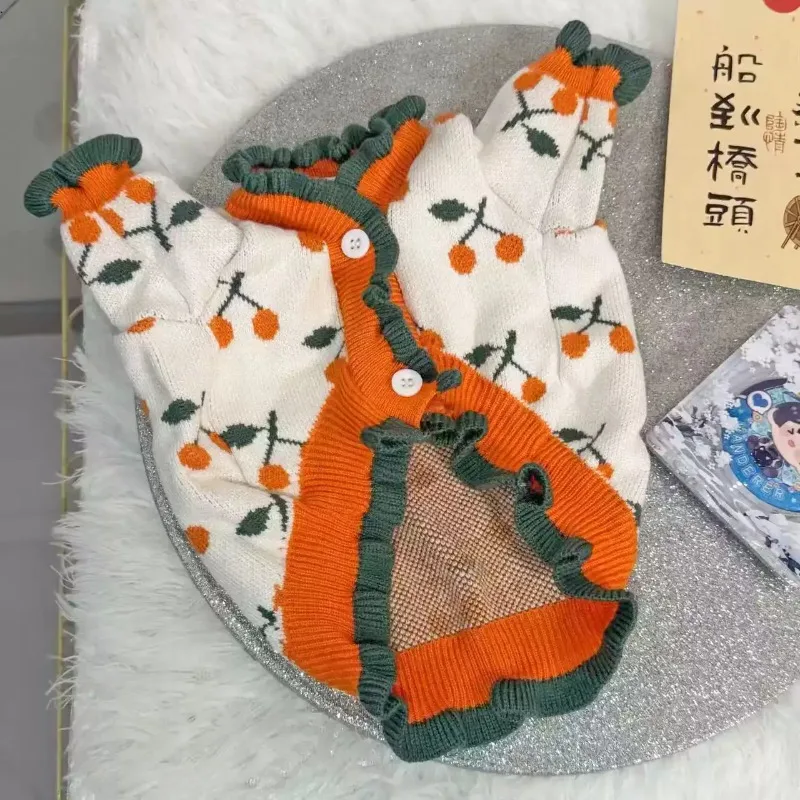 Thick Sweaters for Small Dogs, Cats To Prevent Shedding of Fur, and Pet Clothes for Small Puppies in Autumn and Winter