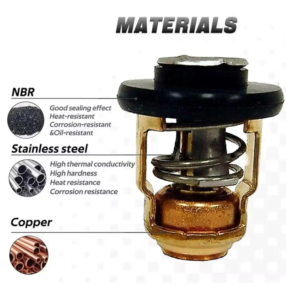 Termostato de motor fueraborda para Mercury 30-40 HP: OEM 895338/F97068/F97068-1/F97068-2, regulación de temperatura confiable I4S4