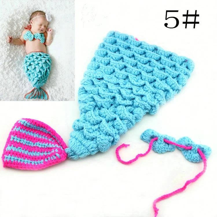 Pure Hand-knitted Baby Hat Children Cartoon Shooting Set Photography Props 100 Days Baby Photo Clothing