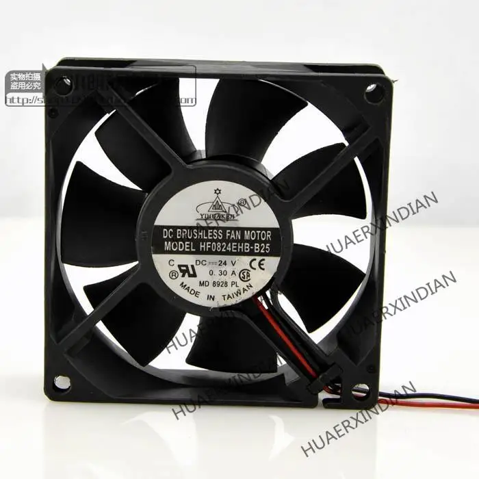 Nova HF0824EHB-B25 8cm 8025 24v 0.30A Kit de Montagem do Ventilador de Refrigeração