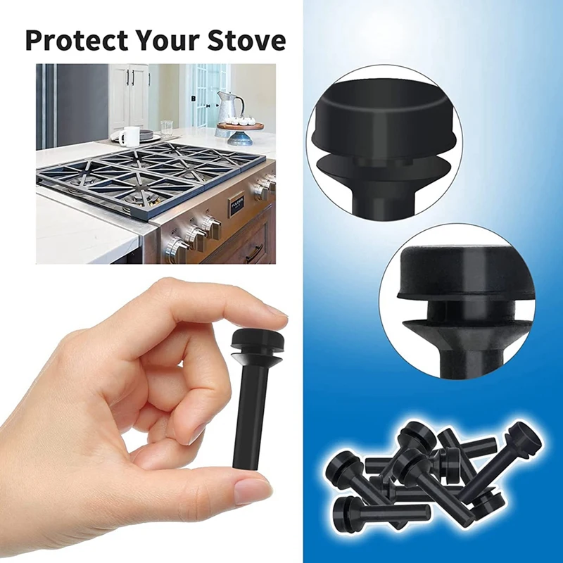 12 Confezione WB02X24790 Griglia Piedini In Gomma Per Stufa A Gas GE Gamma Superiore Griglia Piedini Griglia Paraurti Stufa Cooktop Griglia Pezzi di Ricambio