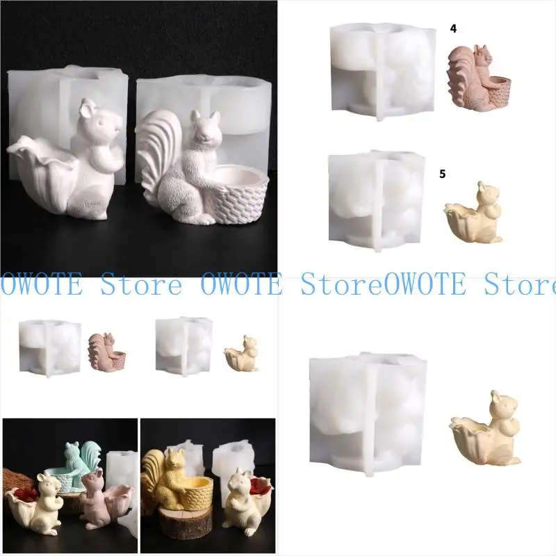 

A52E Silicone Squirrel Holder Mold Reusable Eggs Holder Mold Silicone Texture