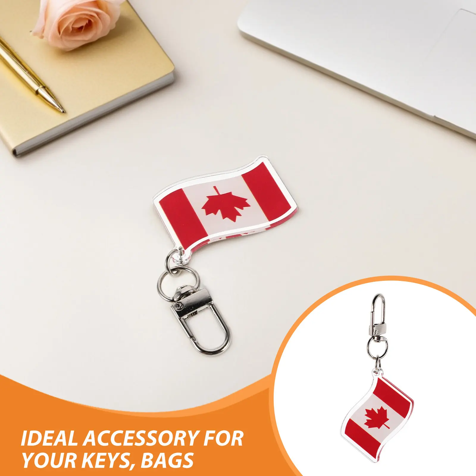 Canadian Souvenirs Flag Charm Canada Keychain Day Keychains Accessories Backpack Pendant