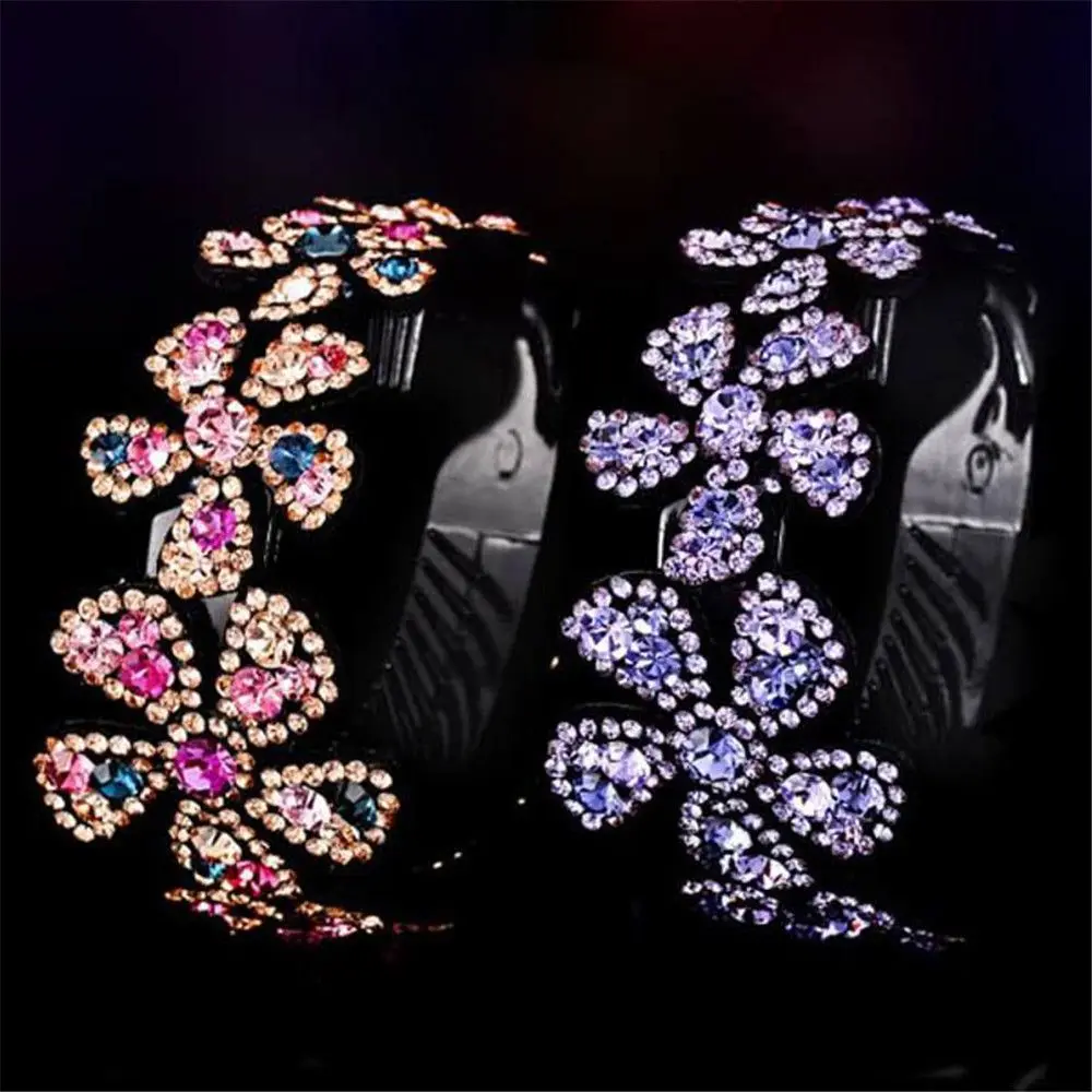 New Rhinestone Flower Hair Claws Women Crystal Bird Nest Twist Clip Hairpin Elegant Headwear Bun Maker Hair Styling Accessories