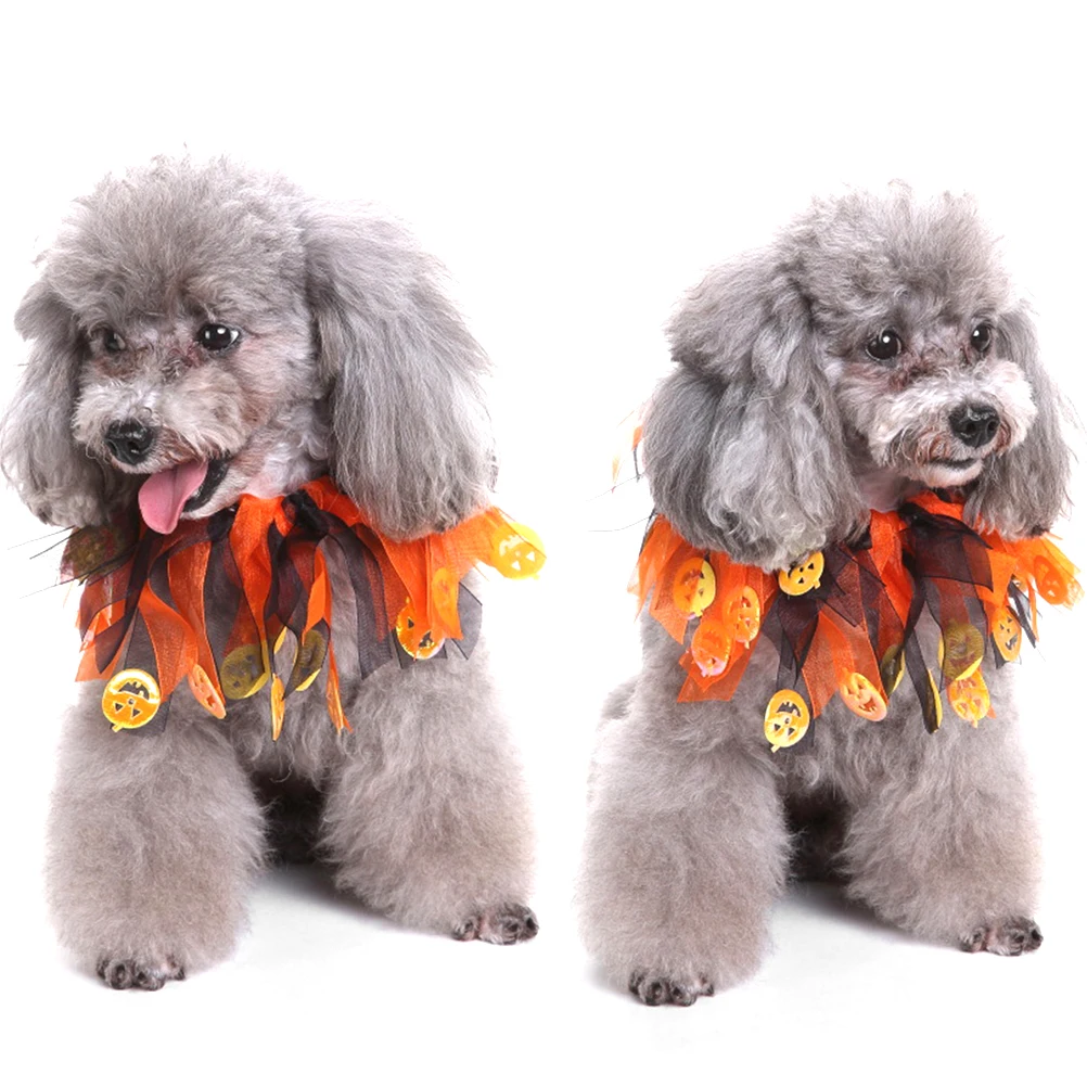 

Pet Collar Small Size 12 Neck Decorative Elastic Pom Poms Polyester Birthday Christmas Dog Necklace Holiday Photo