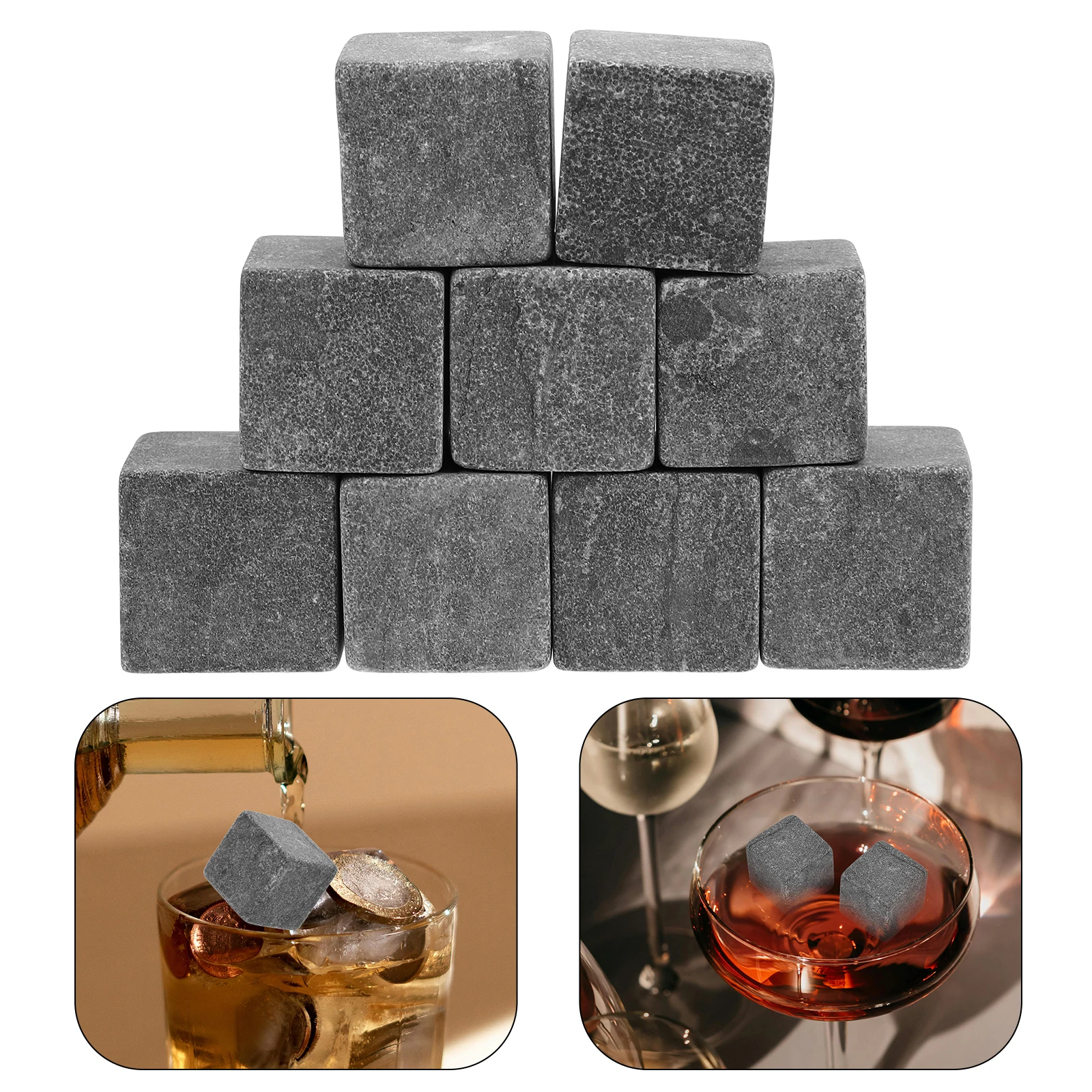 

Ice Tart Metal Drinks Beverage Cooling Stones Household Convenient Wine Practical