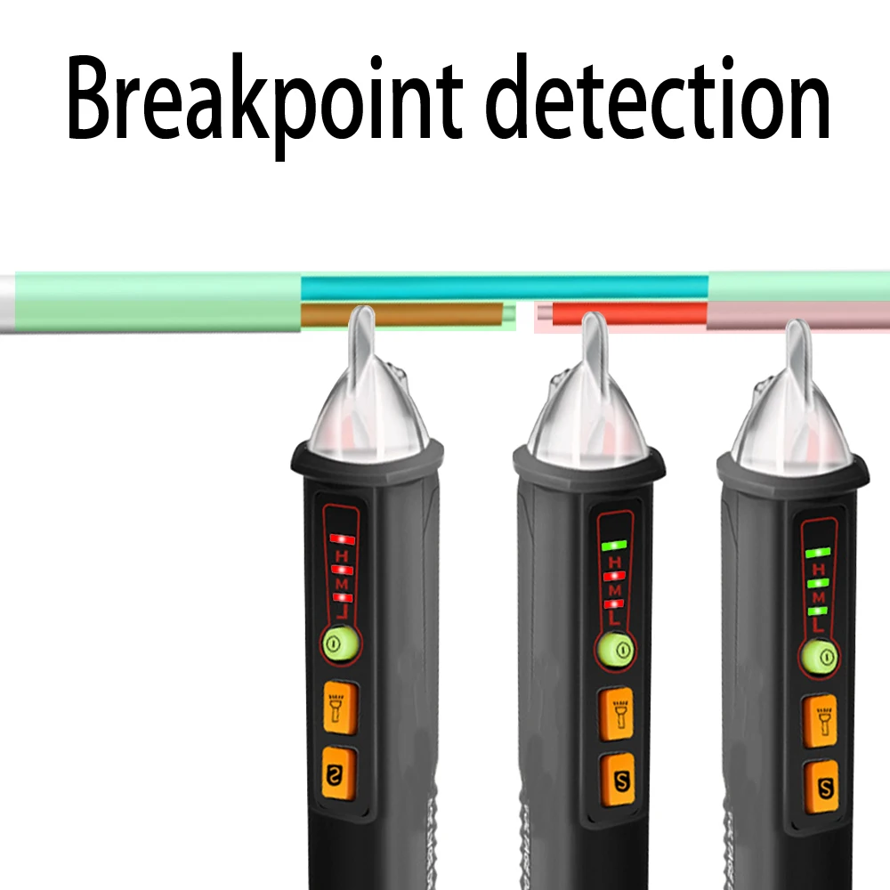 AC/DC Voltage Detectors Smart Non-Contact Tester Pen Meter 12-1000V Current Electric Sensor Test Pencil AC10A