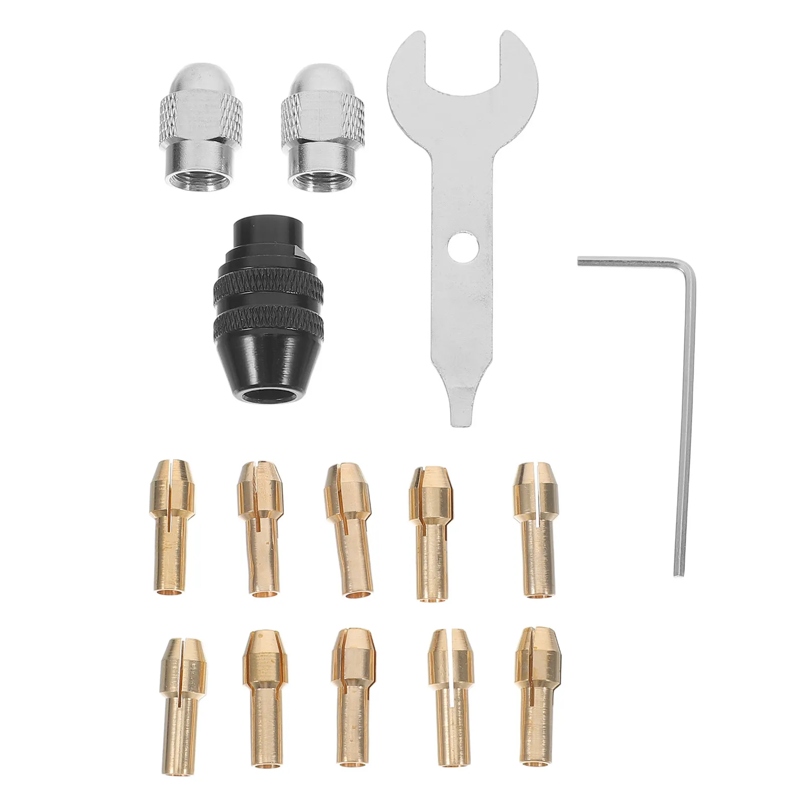 

Drill Chuck Collet Copper Clamping Tool High Heat Dissipation for Metal Engraving Polishing DIY Industrial Grinder Tool