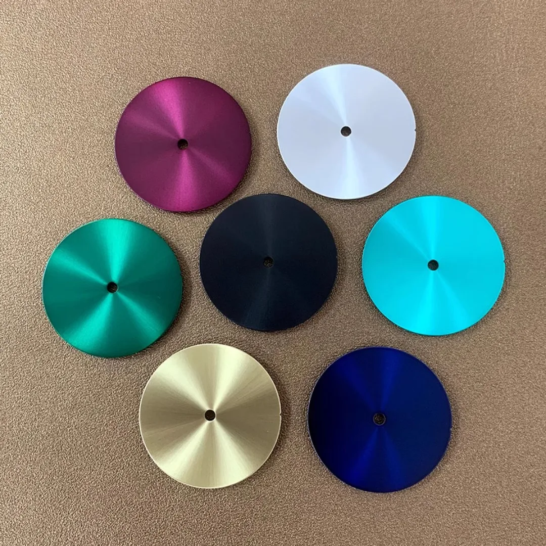 28.5 مللي متر بلون لتقوم بها بنفسك الطلب لا مقياس الحرفي الشمس نمط ساعة وجوه لا تاريخ التقويم ساعة ملحق لحركة NH35/ NH36