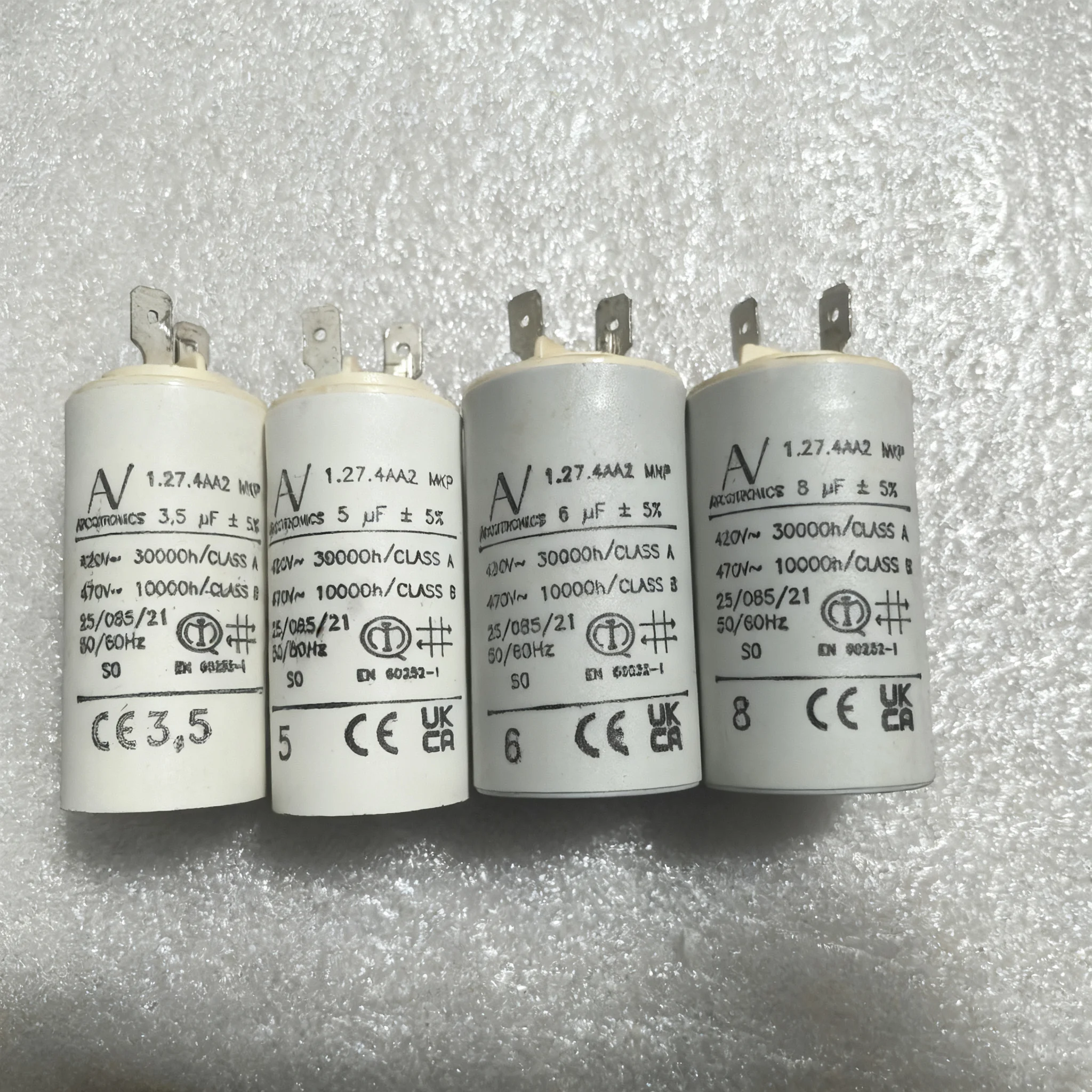 New original factory-installed starting capacitor AV1.27.4AA2 MKP 6uF/5uF/8uF/3.5uF 420V 470V ABB special type 56.5*13.5MM