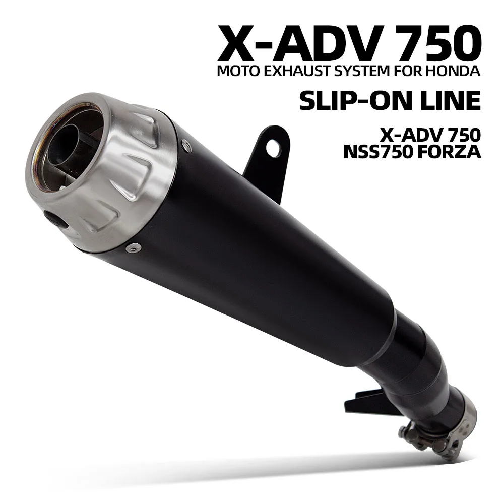 

For Honda X-ADV 750 2017-2024 Motorcycle Exhaust System Header Manifold Collector Front Pipe Connect Original Muffler Escape Can