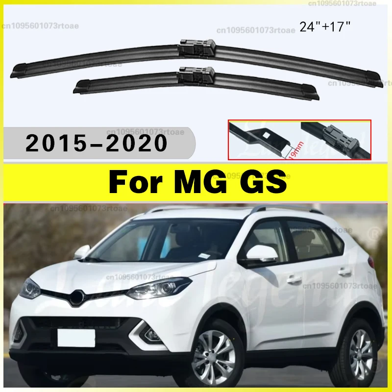 Car Accessories 24"+17" For MG GS 2015 2016 2017 2018 2019 2020 Car Wiper Blades Front Window Windshield Windscreen Rain Brush