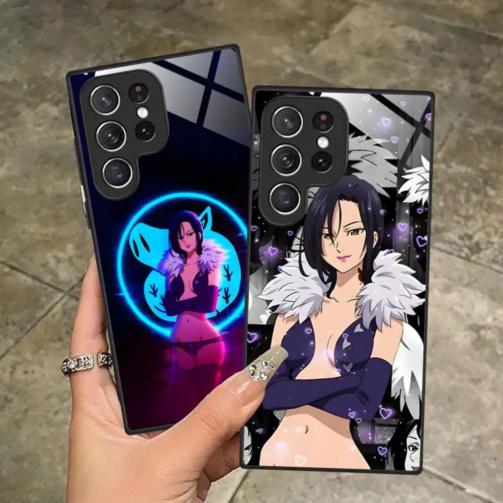Seven Deadly Sins Merlin Phone Case for Samsung Galaxy S26 S25 S24 S23 S22 S21 S20 Note20 Plus FE Ultra Glass Protective Cover - view 5