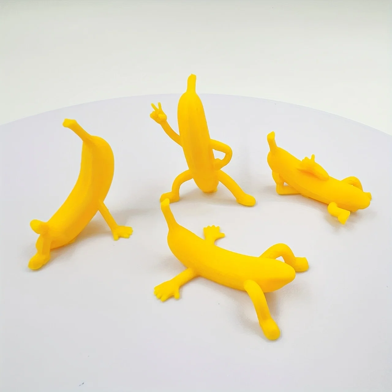 3D Printing Banana Mr. Combination Ornament Statue Collection Home Ornament Glossy Surface Durable Materials Diverse Shapes
