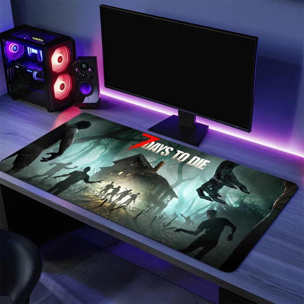7 Days to Die Mouse Pad Desk Mat Large Non-slip Anti-fray Keyboard Ergonomic Office Rubber PC Home Custom - view 3