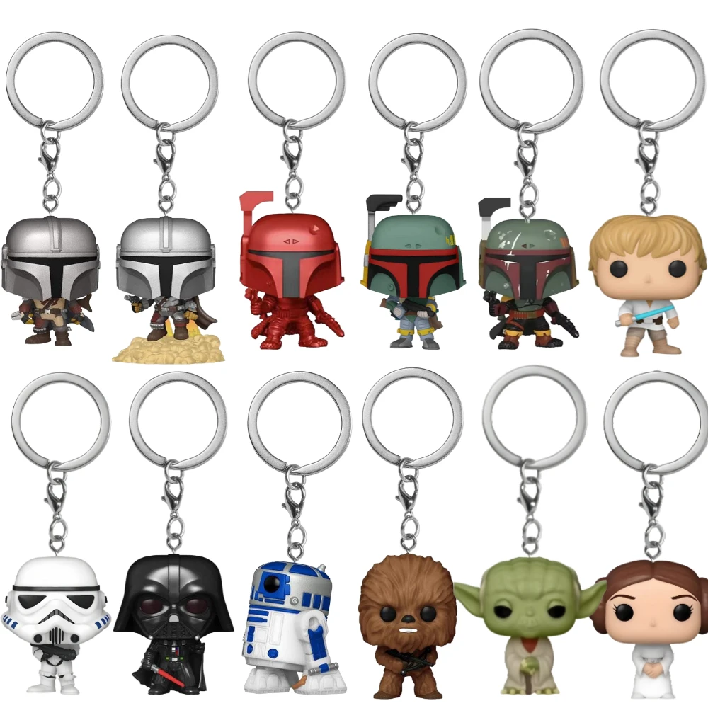 Llavero Packbag Baby Yoda llavero de juguete Boba Feit Ig-11 The Mandalorian Darth Vader Stromtrooper llaveros bolsa accesorios regalo