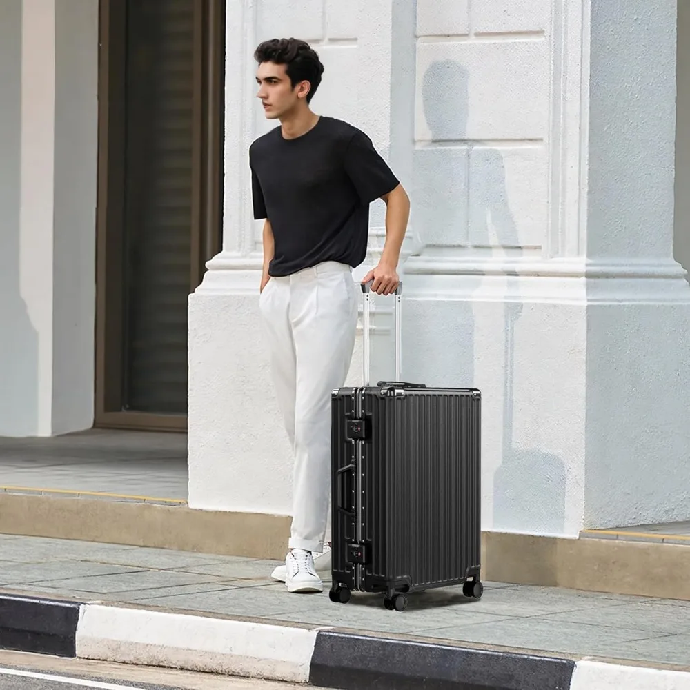 Zipperless Hard Shell Suitcase TSA Lock Double Spinner Wheels 28 Inch PC+ABS Luggage Aluminum Frame Travel Luggage