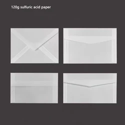 50pcs Translucent Envelope for Invitations Postcards European Giftbox Message Card Envelopes Wedding Sulfuric Acid Paper Storage