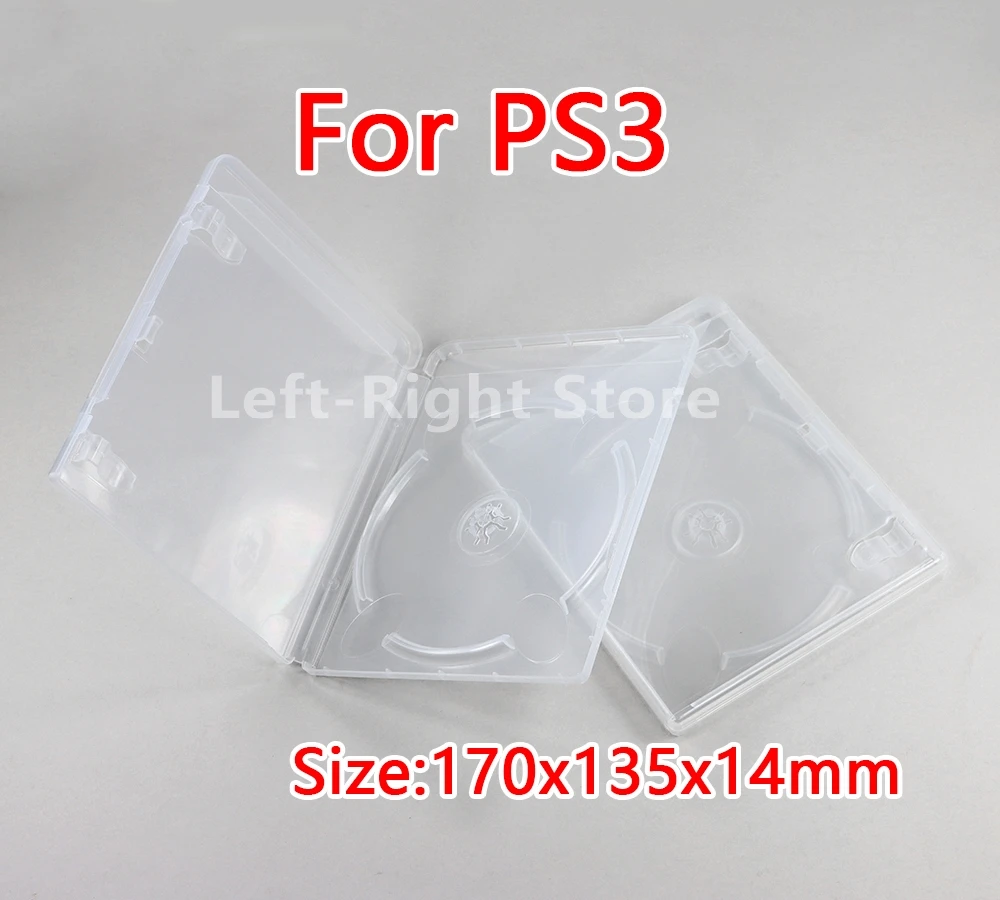 5PCS CD DVD Disc Plastic Case Capacity CD Storage Box For PS3 PS2 Protective Shell Accessories