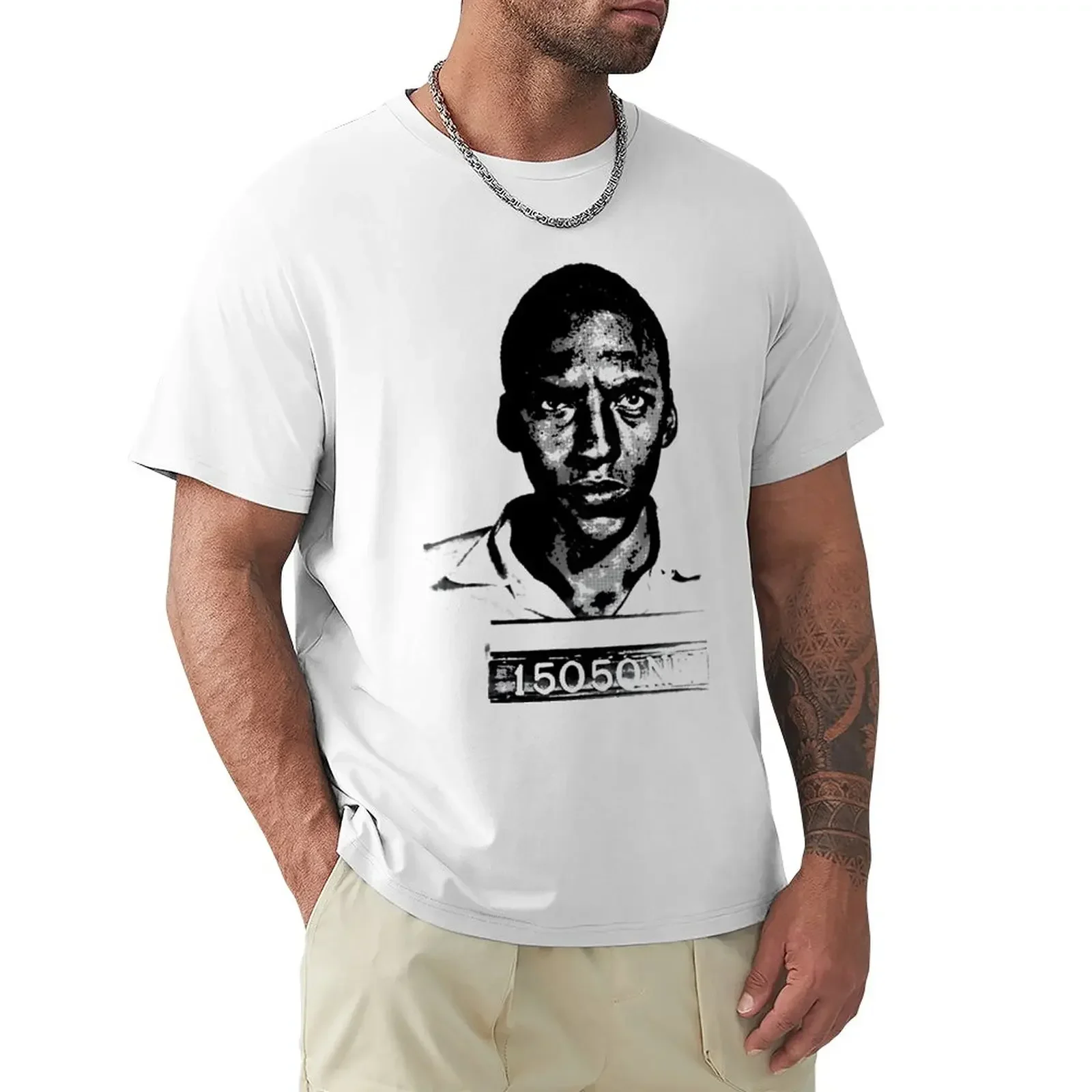 Bayard Rustin Mugshot-1944 (Resisting the draft) T-Shirt oversized tops vintage clothes mens t shirts