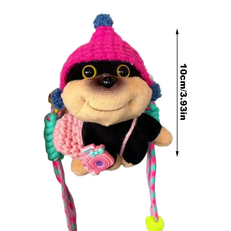 봉제 인형 휴대폰 랜야드, 봉제 꿀벌 강아지 휴대폰 거치대, 랜야드 장식, 휴대 목걸이, 만화 인형, 실내 휴대폰 백 클립