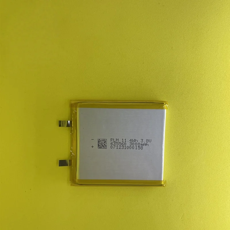 Fast charging power bank cell 635560-3000mAh polymer lithium battery 3.8V universal for instruments and meters