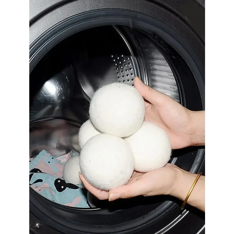 Laundry Drying Wool Balls Cleaning Care Felt Jersey Materials Anti Entanglement Anti Wrinkle Household Wrinkle Drying Balls