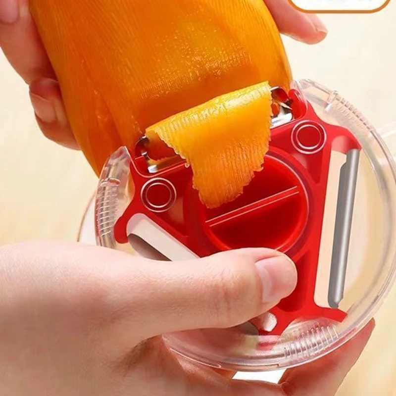 

3in1 Multifunctional Kitchen Tool Fruit and Vegetable Peeler Easy To Clean Stainless Steel Blade Grater Vegetable Cutting Tool