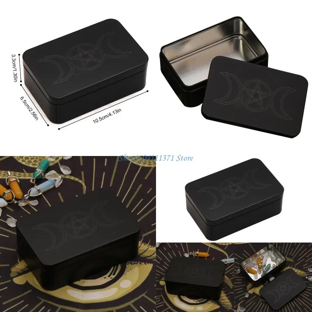 

P9FC Tarots Card Storage Can Tarots Organizers Card Case Empty Game Card Storage Box