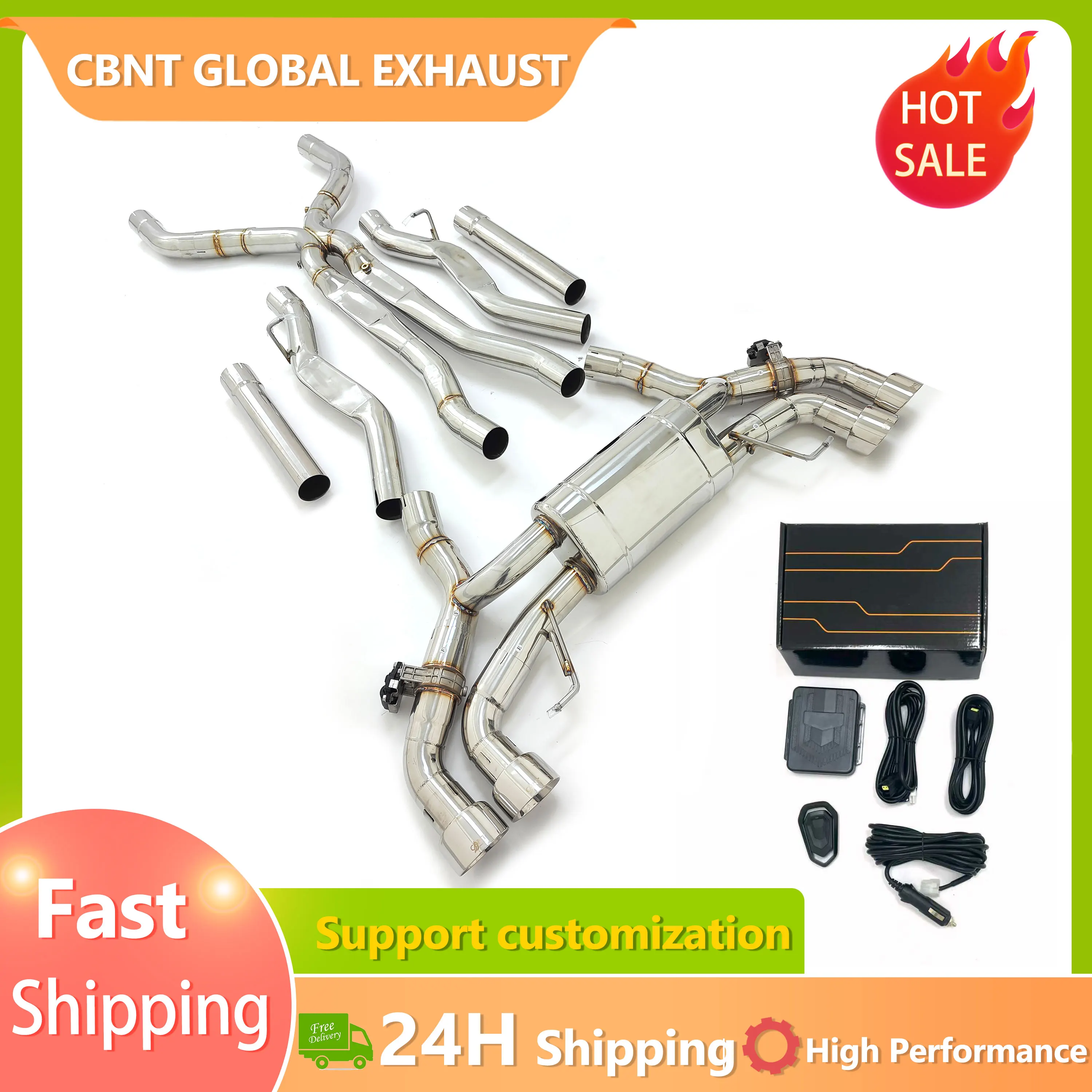 

CBNT M8 F92 Valvetronic Catback Exhuast Muffler for BMW M8 F91/F92/F93 S63 4.4T V8 High Quality Stainelss Steel Exhaust Systems