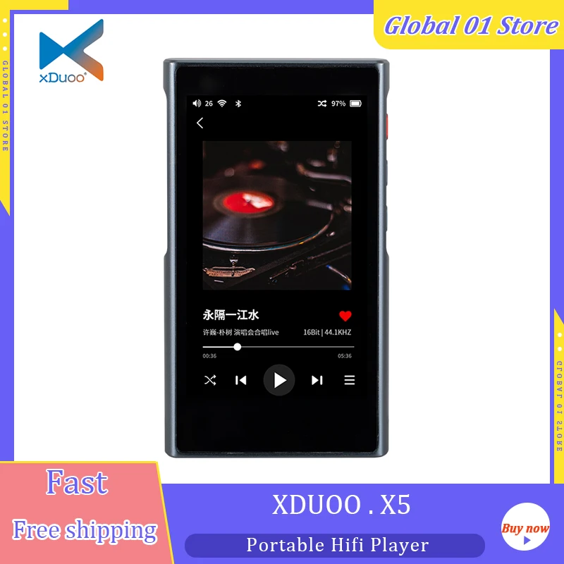 XDUOO X5 lecteur de musique HIFI portable sans perte DSD256 PCM384kHz Bluetooth LDAC USB DAC CS43131 lecteur MP3 XDUOO X5 lecteur de musique HIFI portable sans perte DSD256 PCM384kHz Bluetooth LDAC USB DAC CS43131 lecteur MP3