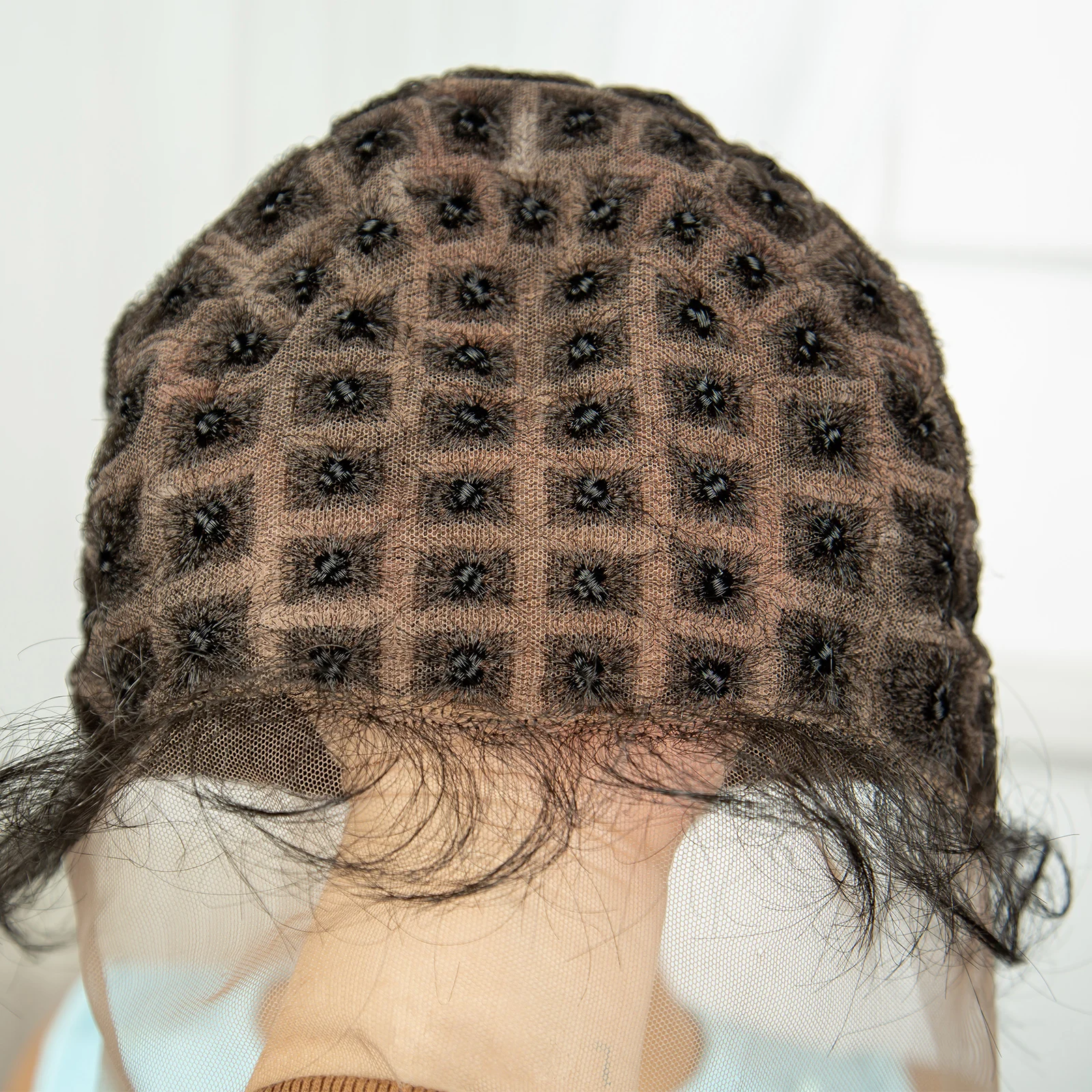 Bonnet de perruque tressée entièrement en dentelle pour femmes noires, tresse de boîte sans nœuds, casquette de tresses au crochet, cheveux de bébé, couture exécutive