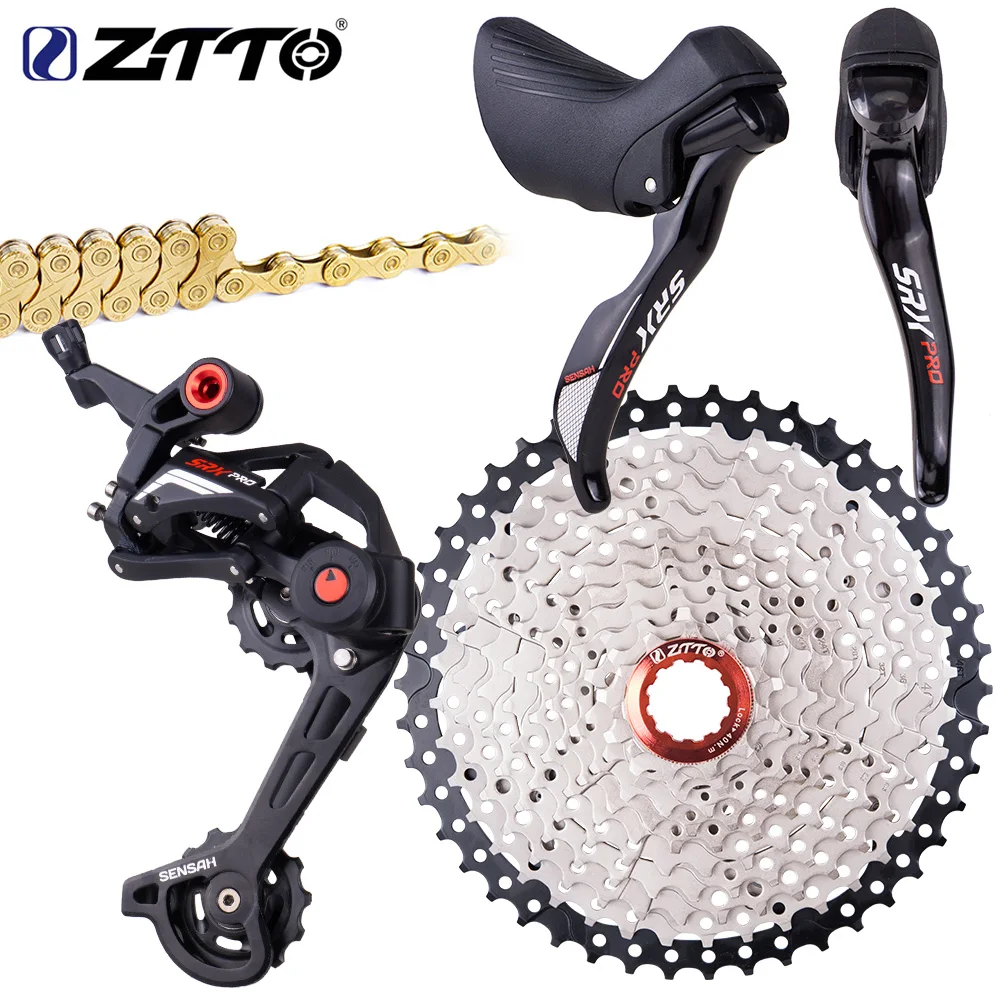 Gravel Road Bike Groupset CX 46T 50T 11 Speed Shifter Brake Clutch Derailleur Cassette Freewheel  Bicycle Group Set