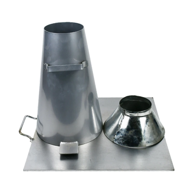 Slump Cone Test Apparatus blue and silver