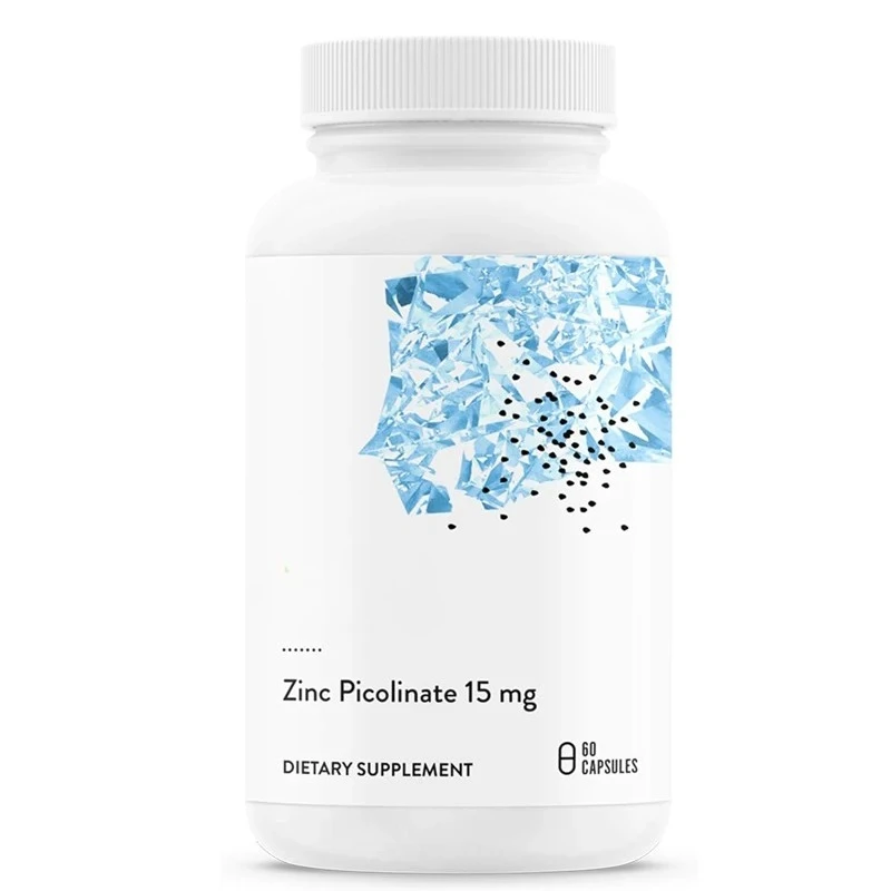 Picolinato de zinc 15mg - apoya la salud, el sistema inmunológico, los ojos, la piel y la salud reproductiva: sin gluten, sin soja, sin lácteos