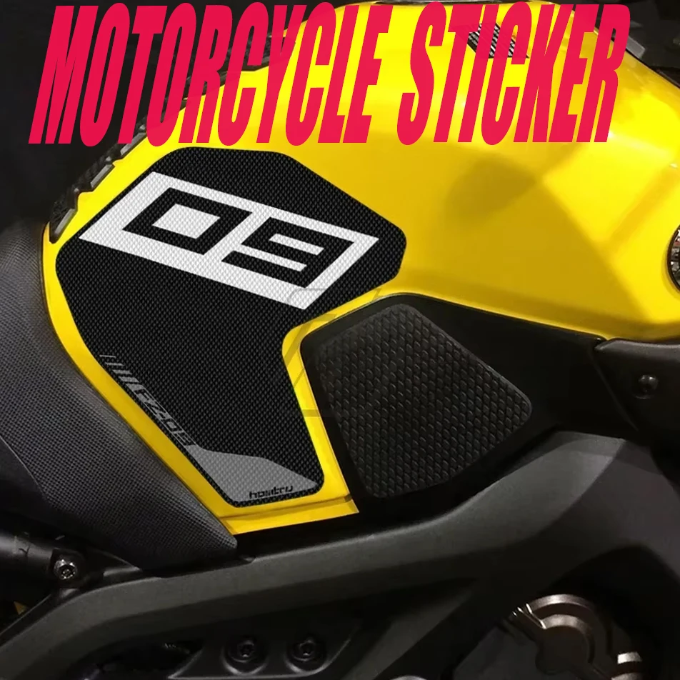 

Aesthetically decorative For Yamaha FZ-09 FZ09 2013-2020 Sticker Motorcycle Accessorie Side Tank Pad Protection Knee Grip Mats