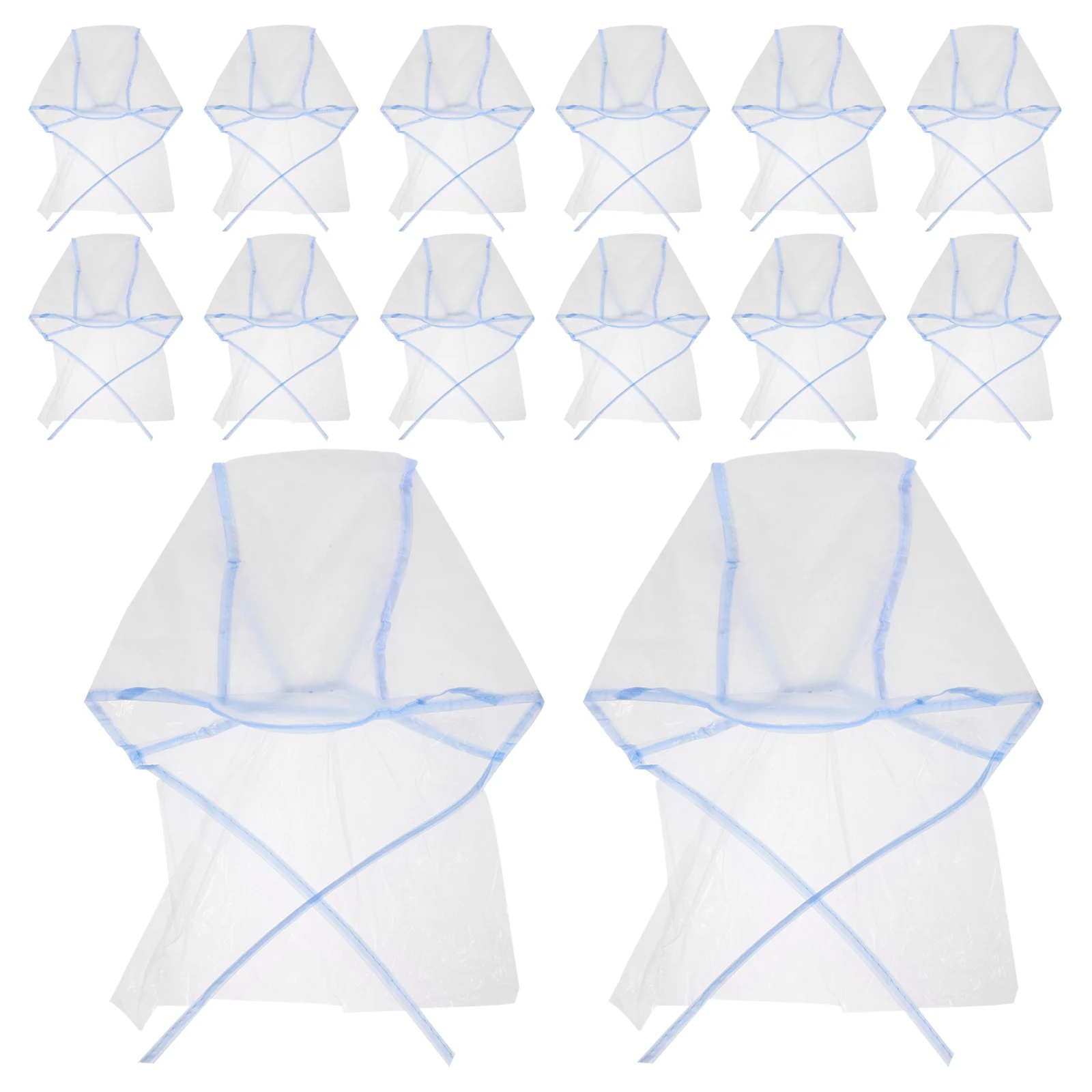 12 قطعة المتاح تلوين الشعر تسليط الضوء على قبعات صالون التلوين أدوات واقية حافة الرقبة الحرس سهلة الاستخدام غطاء تلوين الشعر الأزرق #4