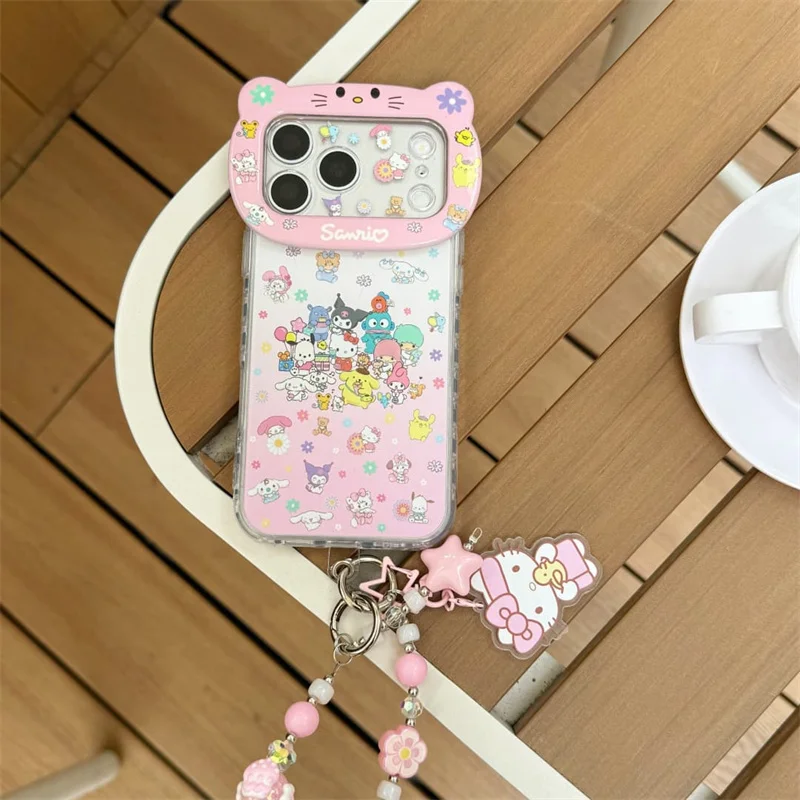 

Kawaii Characters Clear Case For iPhone 15 16 17 Pro Max Cute With Matching Lanyard Shockproof Cover For Girls