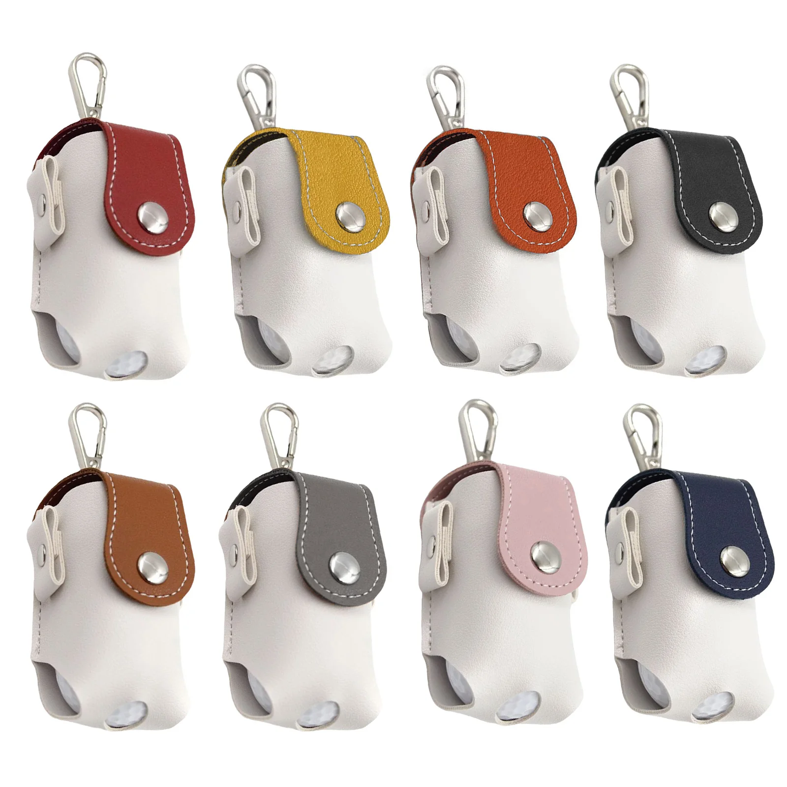 Obrázek 4: 5ks golf koule pás brašna přenosné mini PU kůže pouch s tees držák