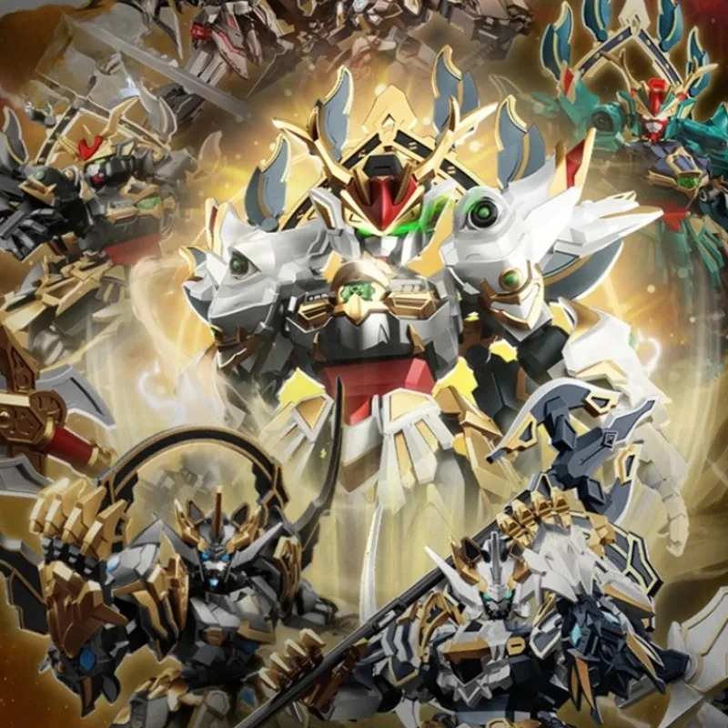 

SEMBO Building Block Mecha Genesis of Legend Gilding Version 2nd Edition Assemble Toy White Tiger Model Ornament Collection Gift