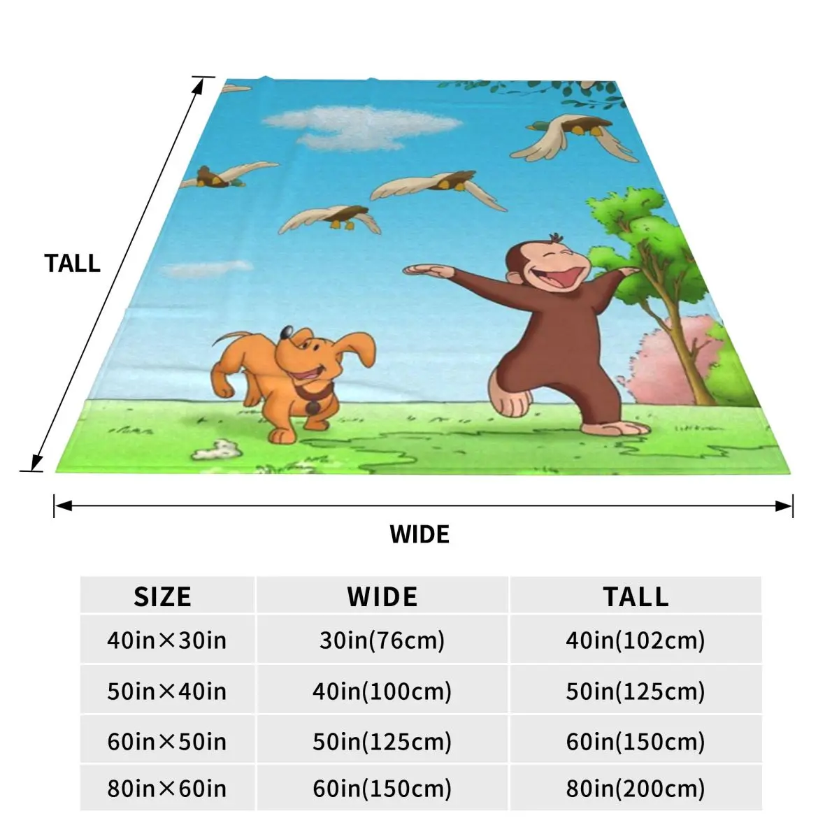 غريب جورج بطانية الفانيلا أريكة رمي بطانية سوبر لينة رمي البطانيات للأريكة الفراش مكتب يلقي المفرش لحاف