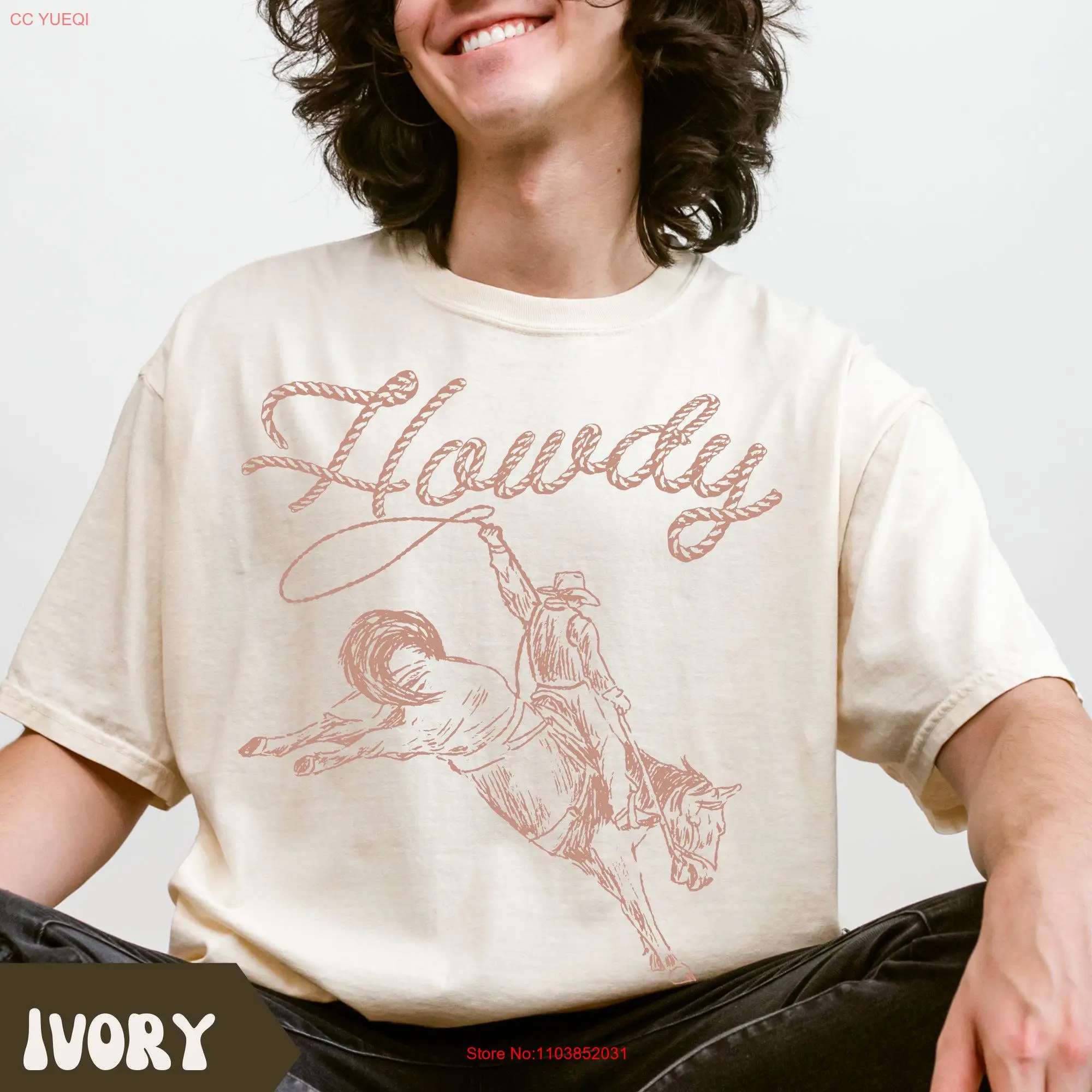 Howdy Comfort Colors T Shirt Western Cowboys Country Music Cute Texas Oversized Cowgirl Trending Gothic