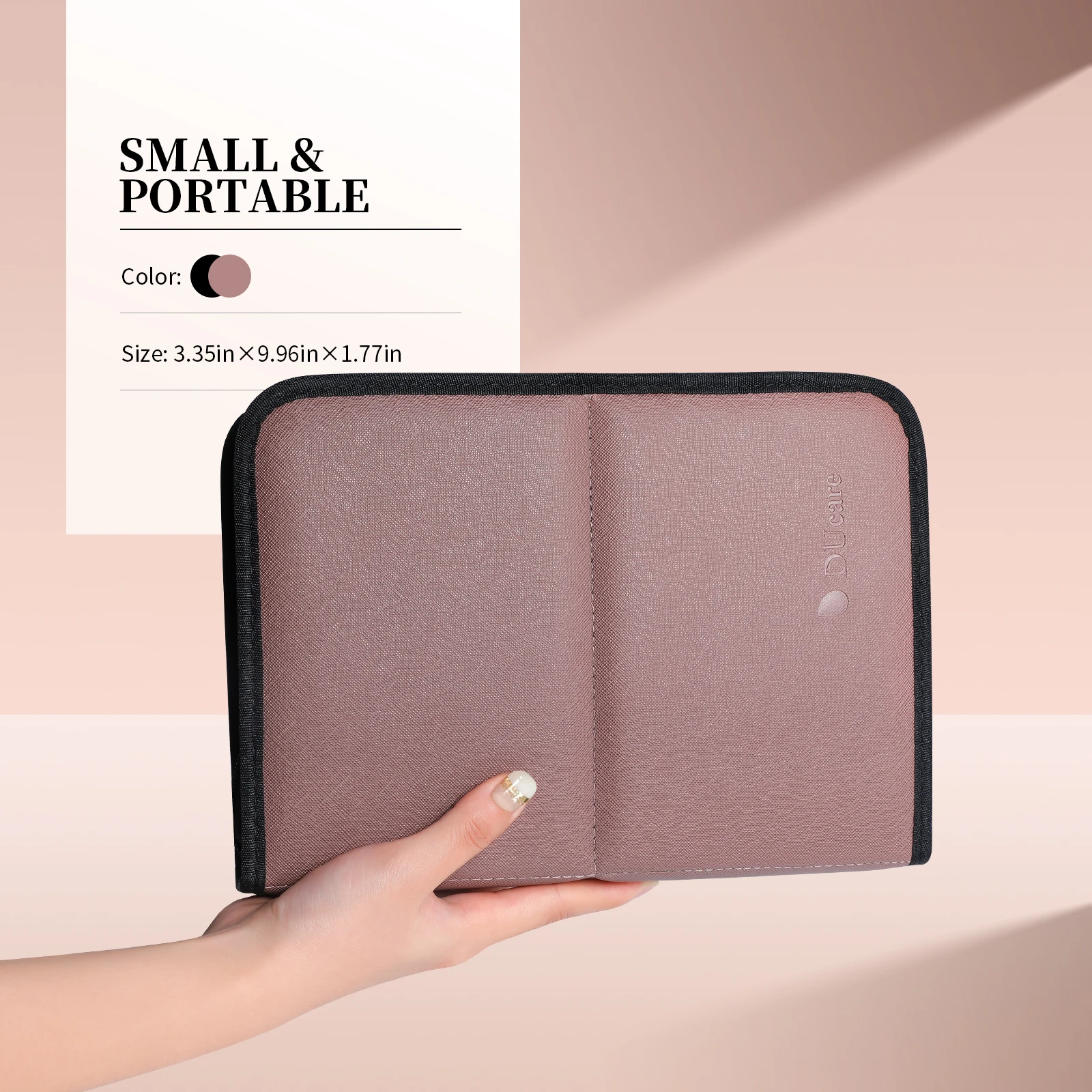 DUcare 女性用メイクアップバッグ トラベルコスメティックバッグ メイクブラシケース 30穴バッグ プロフェッショナルオーガナイザー メイクブラシアクセサリーバッグ