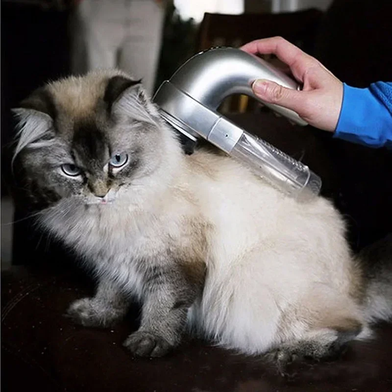 Handheld Powerful Pet Grooming Hair Cleaning Vacuum Cleaner Portable Pet Massage Electric Hair Absorber Hair Cleaning Tool pet