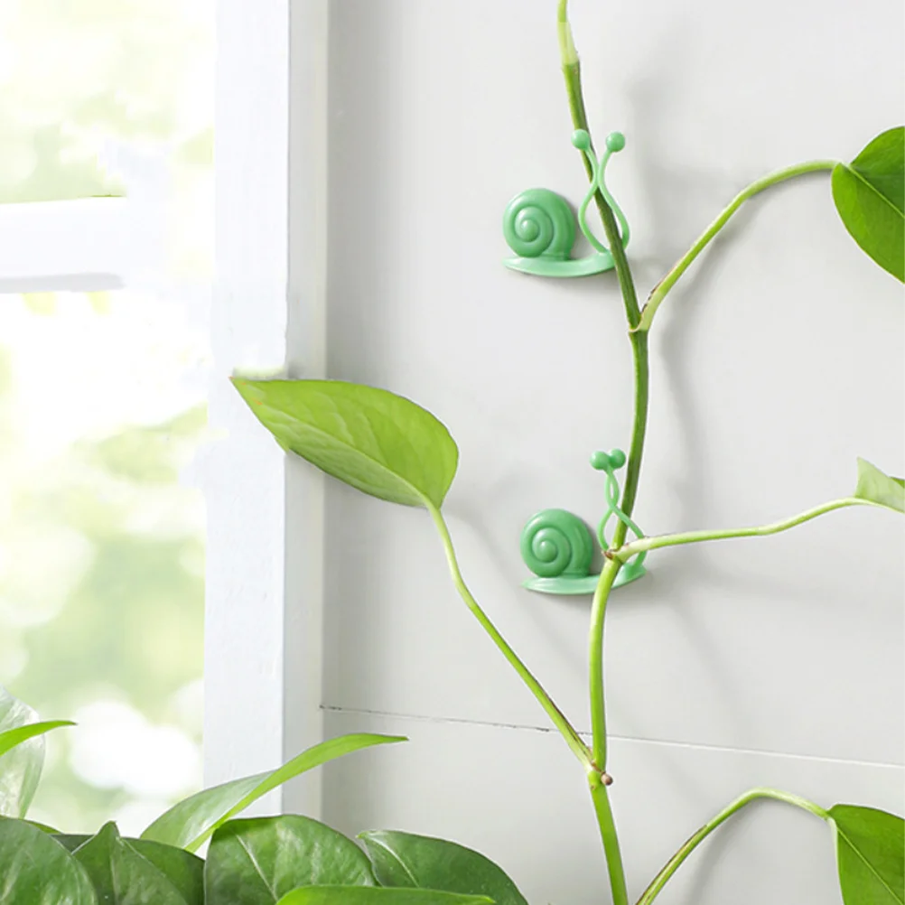 10 Pcs Plant Fixture Holder Green Fixer Indoor Plants Adhesive Fixing Hook Vine Wall