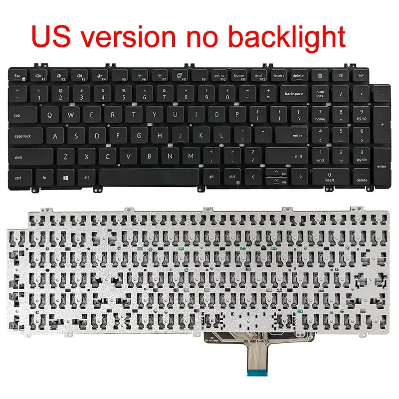 Nowa amerykańska klawiatura do DELL Latitude 5520 5521 5530 5531 Precision 3560 3561 P104F 3570 3571 3580 angielski laptop — zdjęcie produktu 3