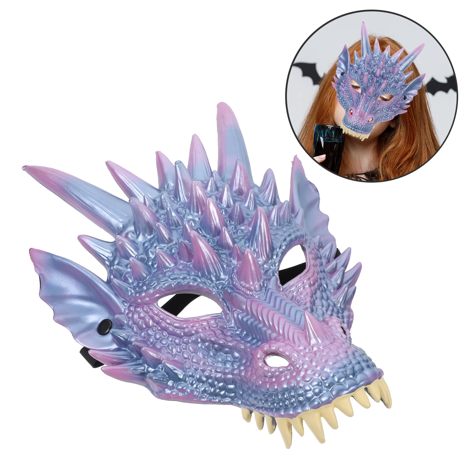 

Dragon Mask Party Costume Accessory Decorate Child Halloween Costumes Adults 3D Lifelike Props Cosplay Party