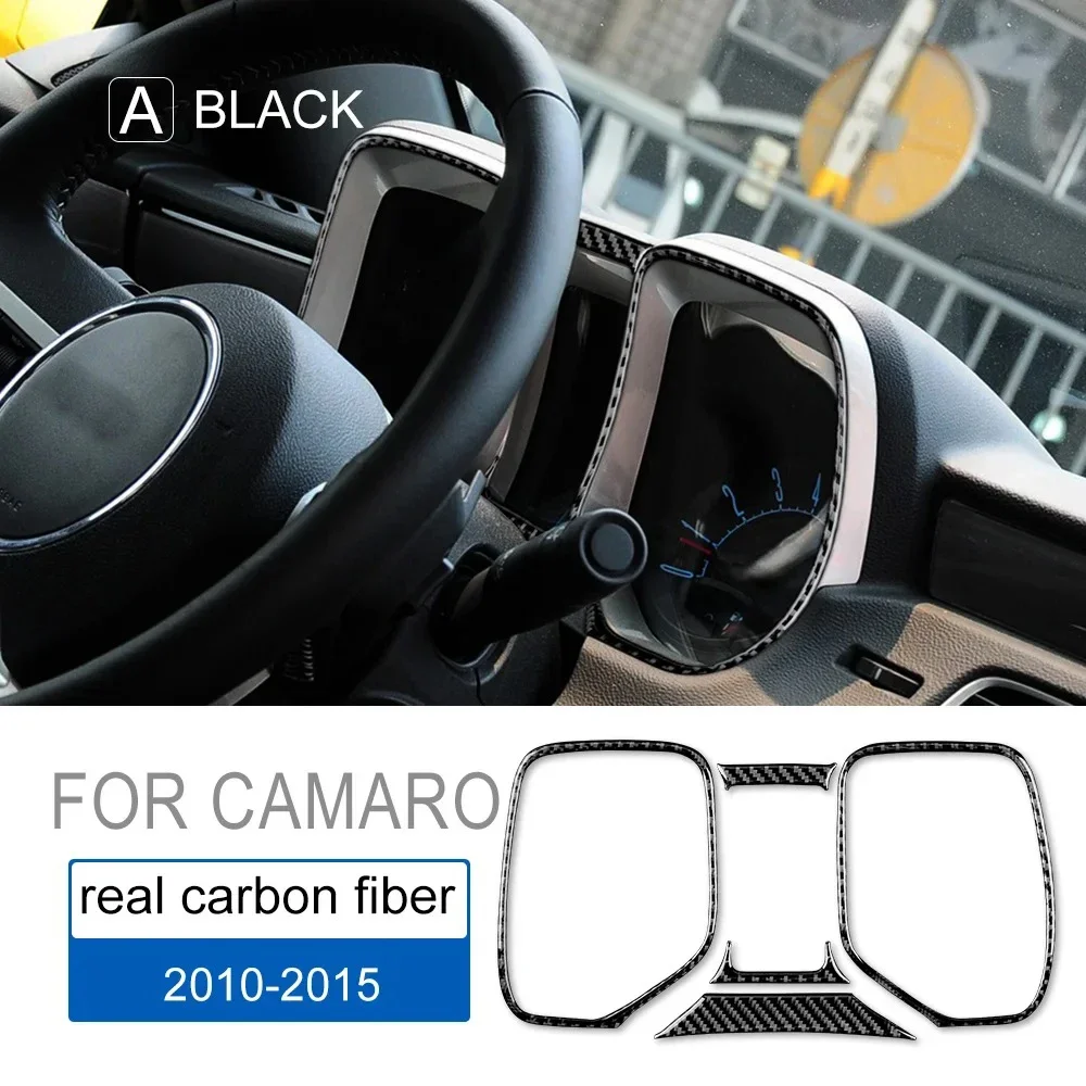 For Chevrolet Camaro 2010 2011 2012 2013 2014 2015 Carbon Fiber Accessories Interior Trim Car Speedometer Frame Cover Sticker