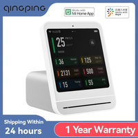 Qingping Air Detector 2 Smart Home Touch Screen Control Temperature Humidity Sensor CO2 PM2.5 Quality Monitor Work With Mijia Ap