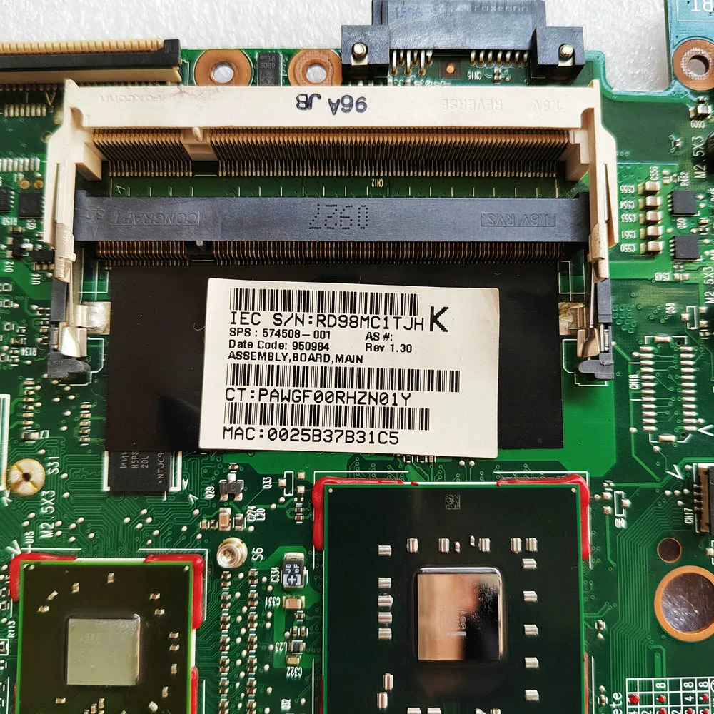 574508-001 for HP ProBook 4410s/4411S/4510S/4710S Notebook for HP PROBOOK 4411s LAPTOP MOTHERBOARD PM45 DDR2 laptop motherboard